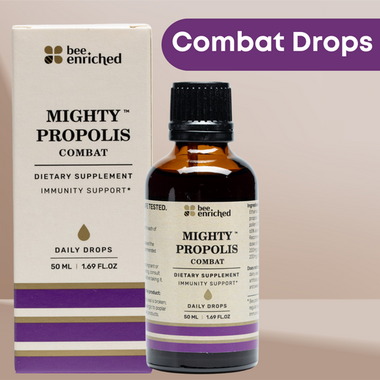 Mighty Propolis Combat | Ethanolische Tinktur | Tägliche Immunitätstropfen 50 ml